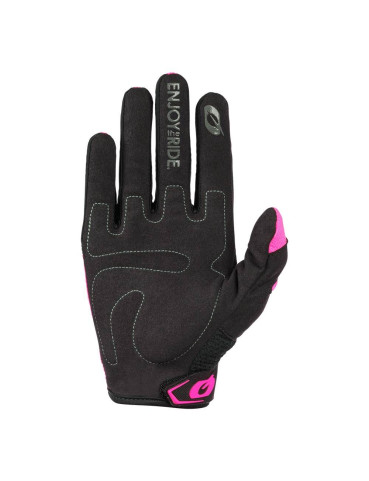 Damskie rękawiczki O'neal Element Racewear czarno różowe