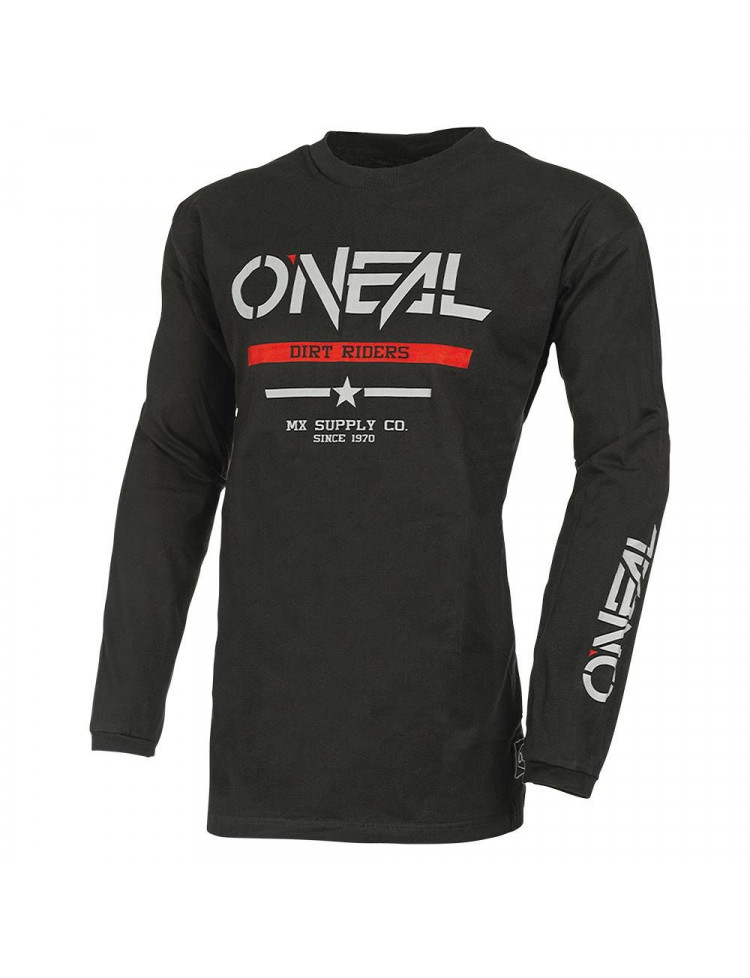 Bawełniana koszulka O'Neal SQUADRON V.22 black/gray